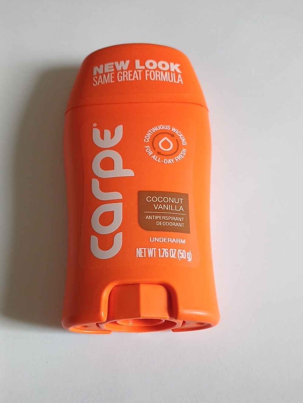 Carpe Coconut Vanilla Antiperspirant Deodorant Stick - Orange